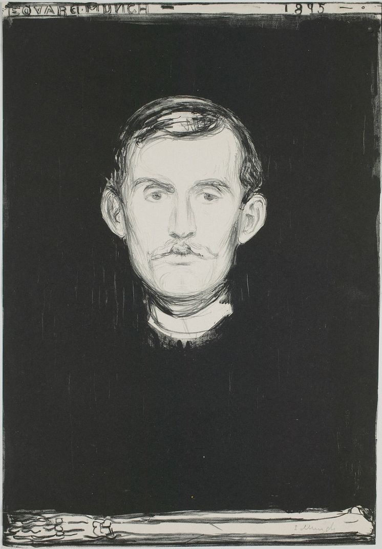 Edvard Munch: Selvportrett, 1895
