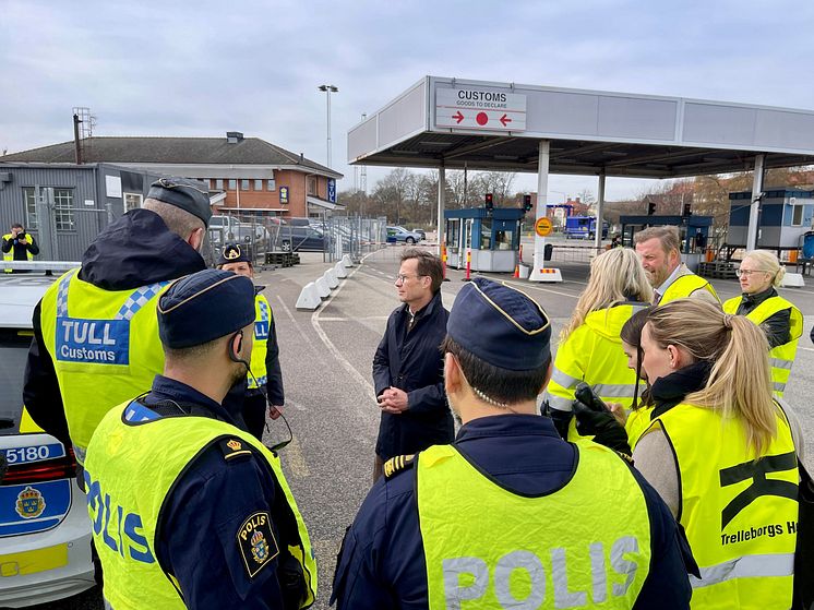 Ulf Kristersson i Trelleborgs Hamn