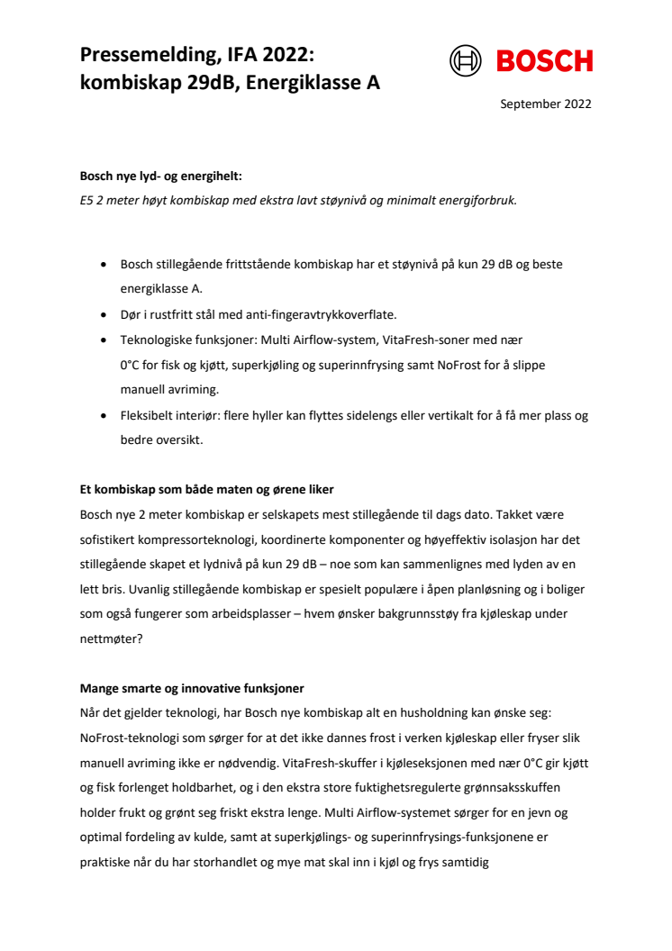 Pressemelding, IFA 2022-kombiskap 29dB, Energiklasse A_NO.pdf