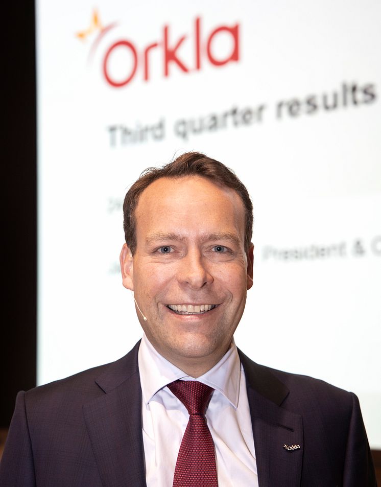 Orkla President & CEO Jaan Ivar Semlitsch