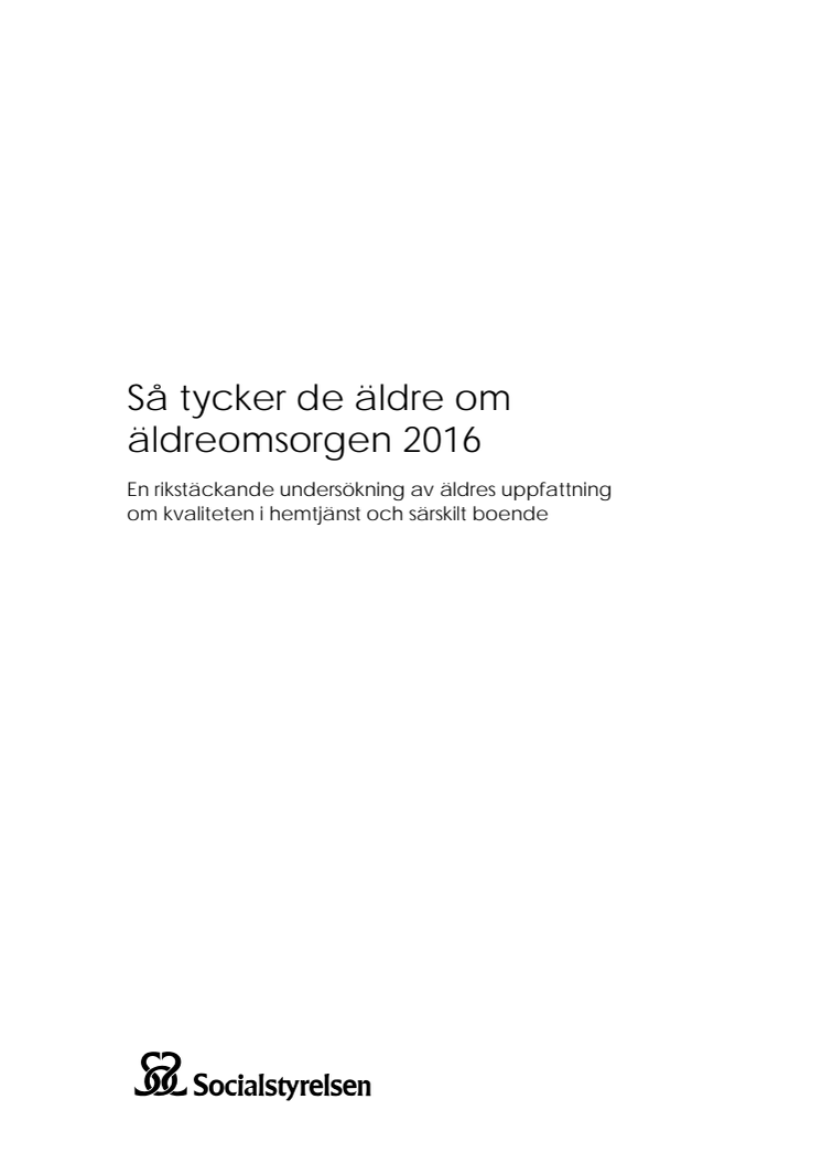 Så tycker de äldre riksundersökning 2016