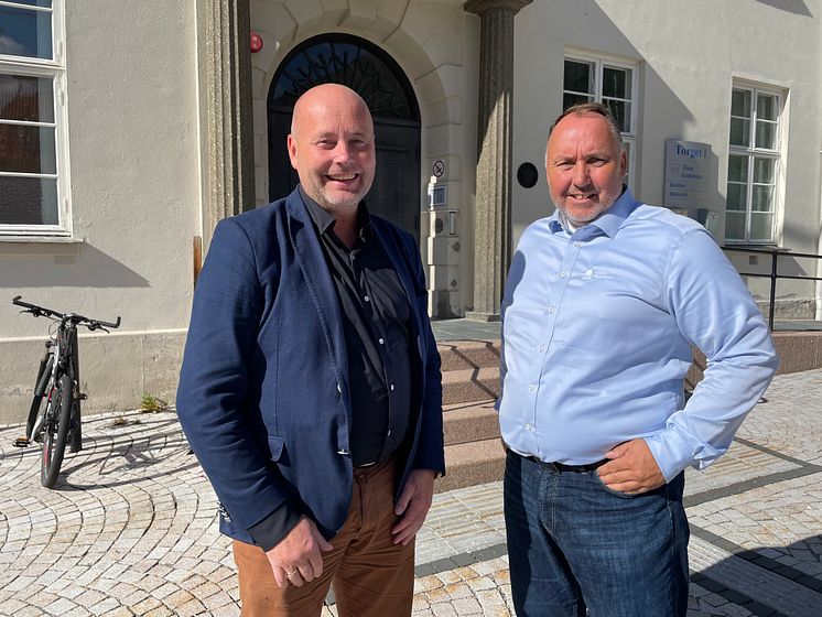 Mayor Steinar Bergsland and CTO Ole Sten Volland