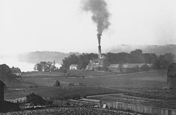 Historisk bild av Barnängen på Södermalm