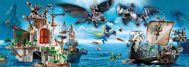 "Drachenzähmen leicht gemacht" als PLAYMOBIL-Spielwelt