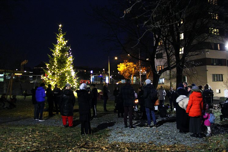 Julegrantenning i Dælenenggata