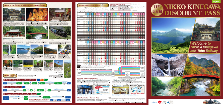 [ENGLISH] Nikko Kinugawa Discount Pass Pamphlet