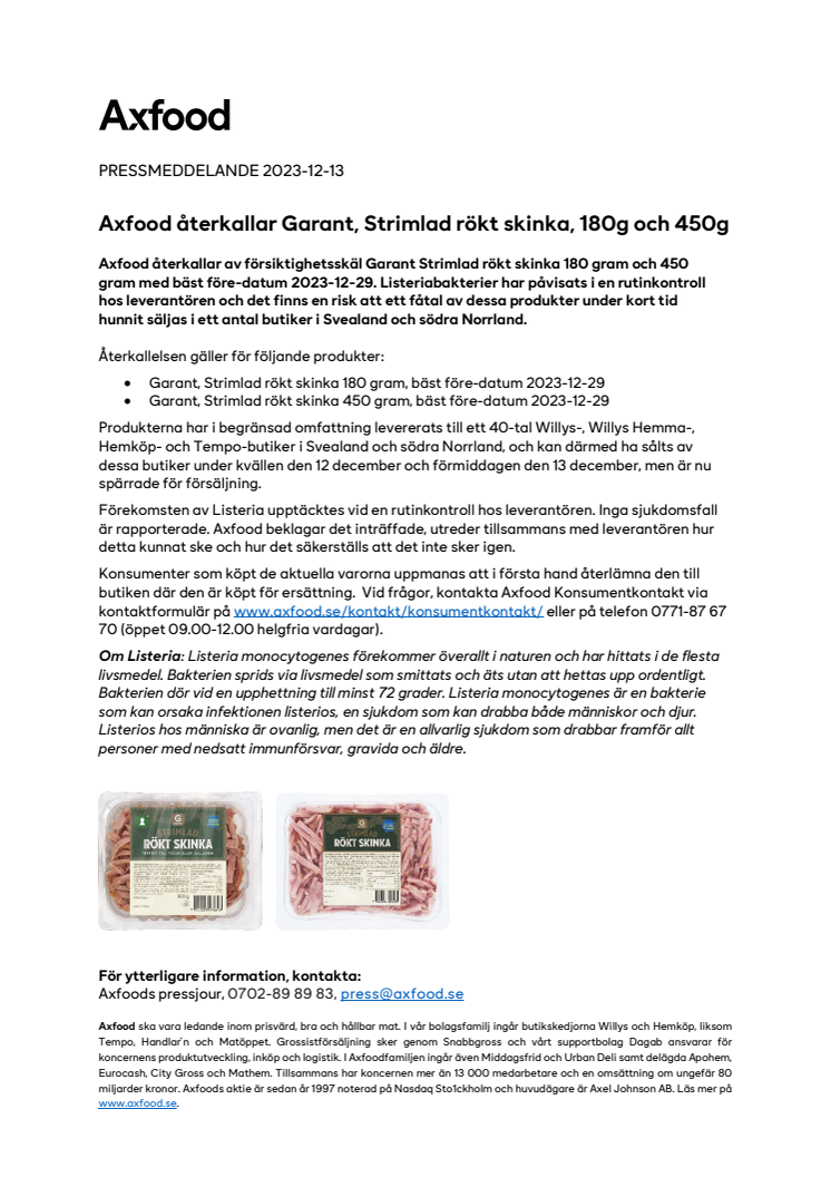 PM_231213_Axfood återkallar Garant, Strimlad rökt skinka, 180g och 450g.pdf