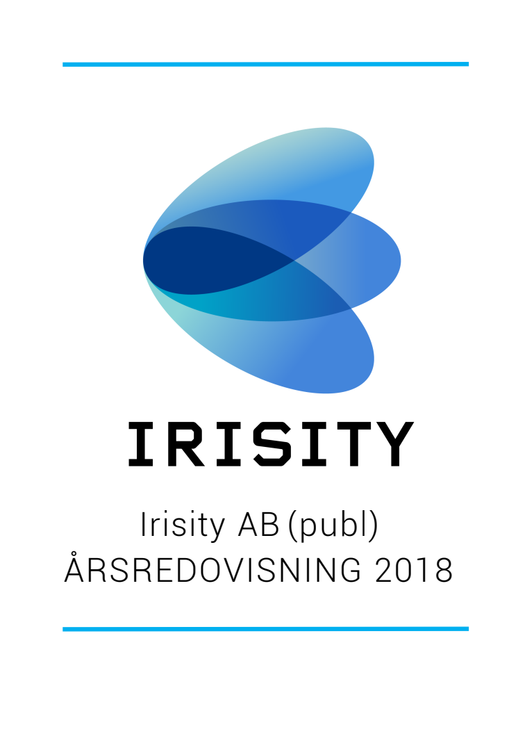 Irisity har publicerat årsredovisning för 2018