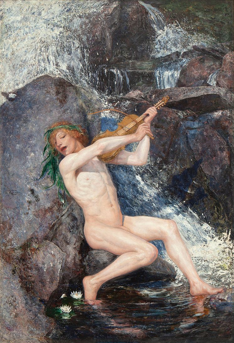 Ernst Josephson, Strömkarlen, 1884. Olja på duk, 216 x 130 cm. 