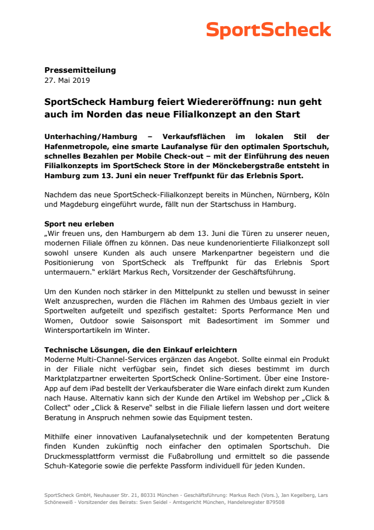 SportScheck Hamburg feiert Wiedereröffnung: nun geht auch im Norden das neue Filialkonzept an den Start