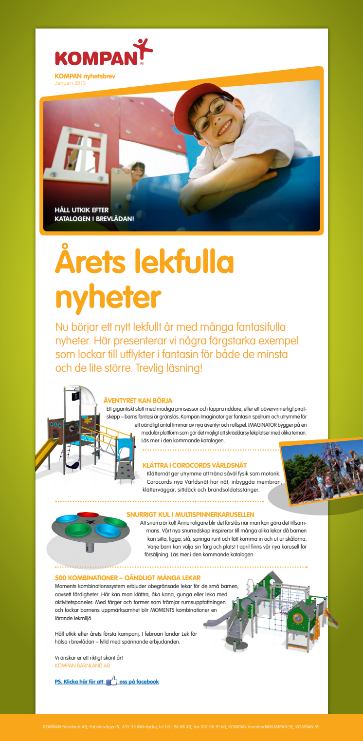 Kompan Nyhetsbrev Jan -13