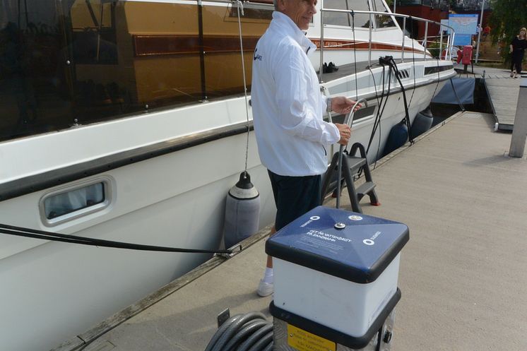 Bluewater jetty water dispenser Sandhamn