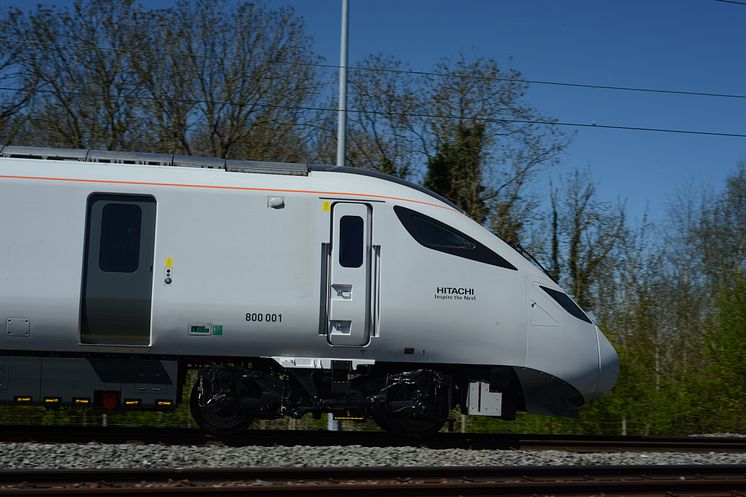 First pre-series Class 800 Hitachi InterCity Express Programme train undergoes dynamic testing 