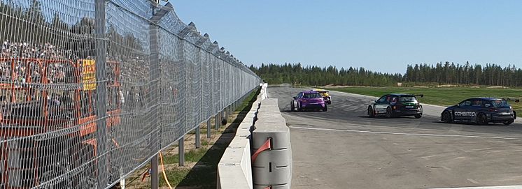Adde som bil fyra i heat 1, Skellefteå TCR 15 juni 2019.