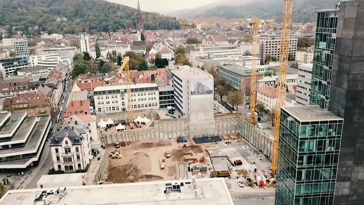 ZÜBLIN Grundsteinlegung Volksbank-Areal Freiburg