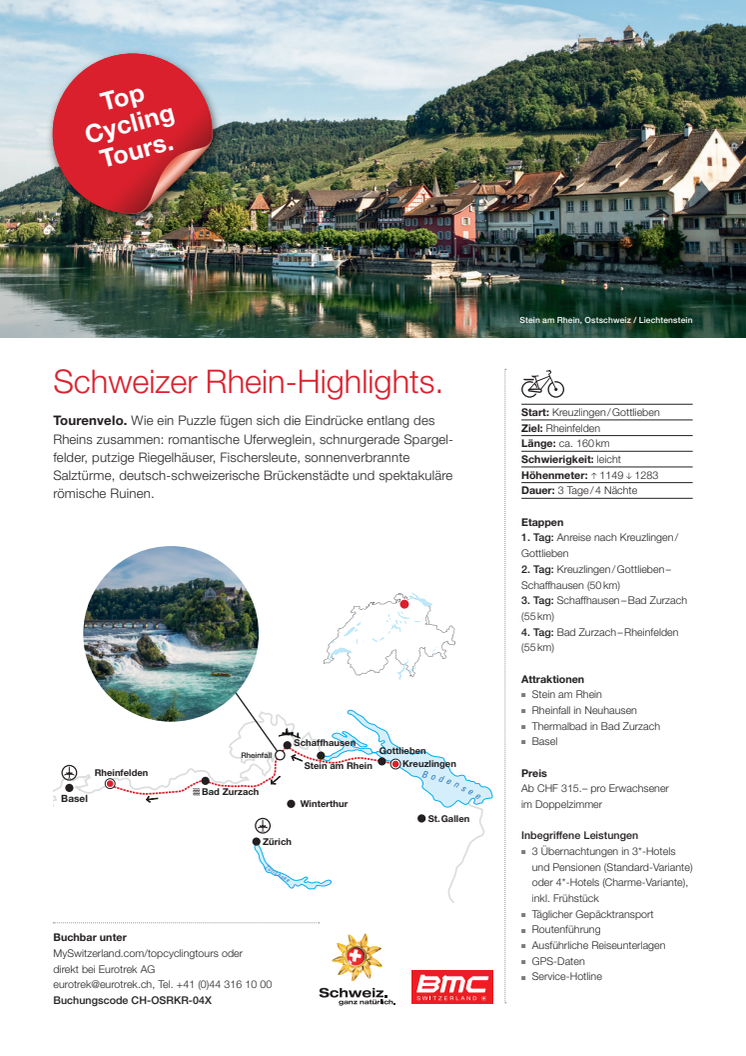 Fact Sheet Top Cycling Tour Rhein