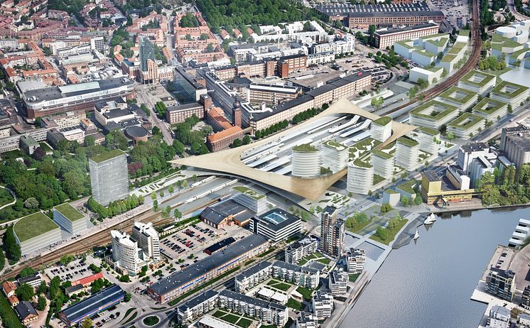 Västerås nya resecentrum - taket