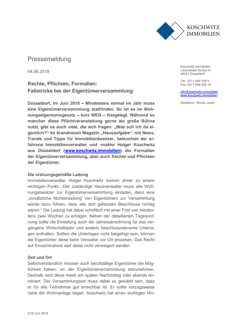 Rechte, Pflichten, Formalien: Fallstricke bei der Eigentümerversammlung