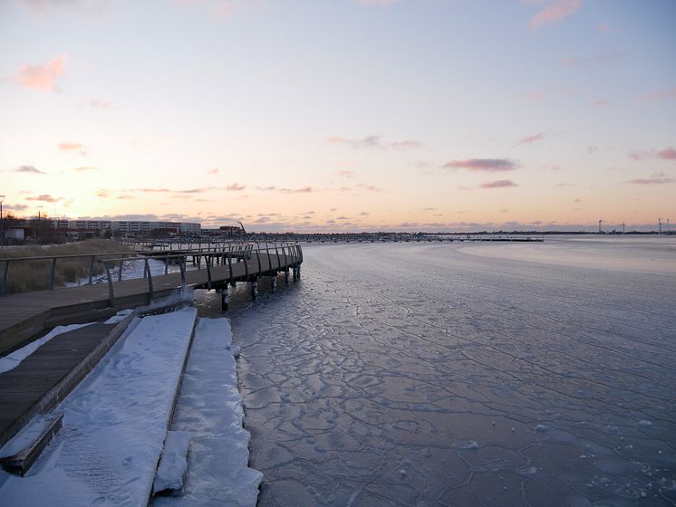 Yachthafen Burgtiefe im Winter