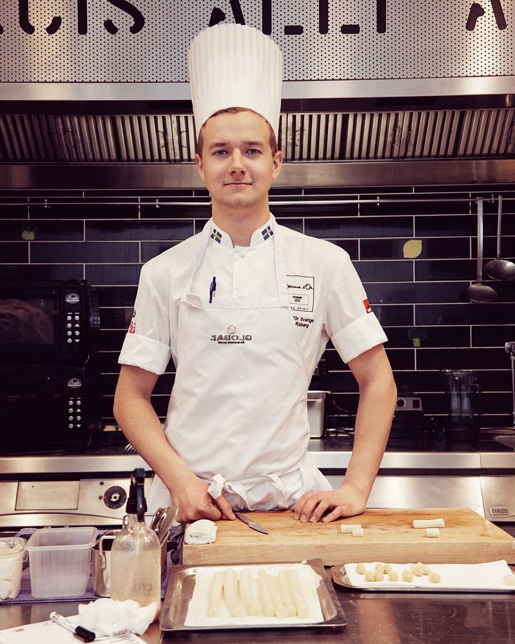Hampus Risberg commis till Alexander Sjögren, Sveriges kandidat i Bocuse d´Or  
