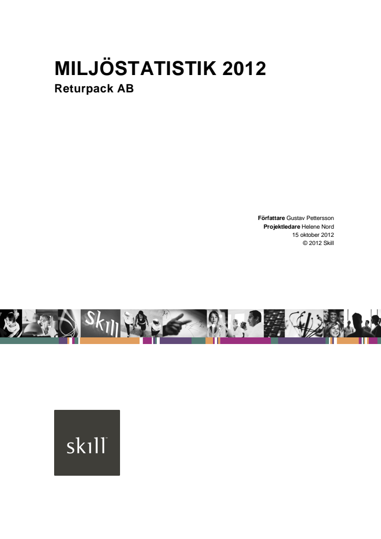 Skill-rapport Miljöstatistik 2012