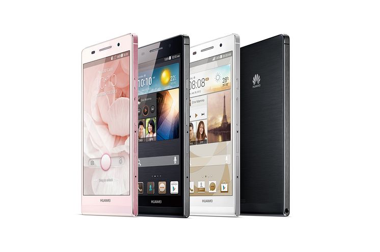 Huawei Ascend P6 rosa/svart/vit
