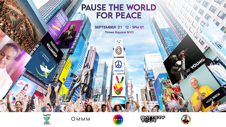 Peace Day Times Square Graphic