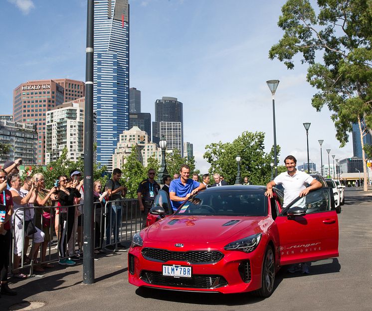 Australian Open 2018 Lleyton Hewitt Rafael Nadal Kia Stinger