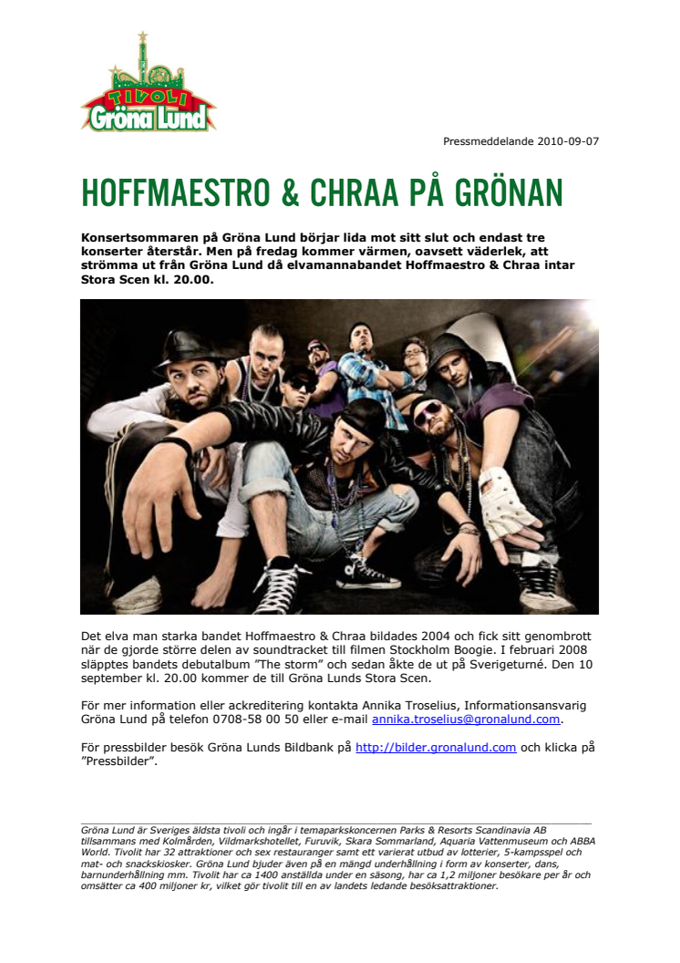 Hoffmaestro & Chraa på Grönan