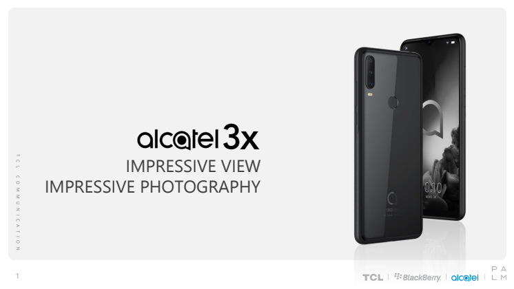 Produktblad Alcatel 3X (2019)