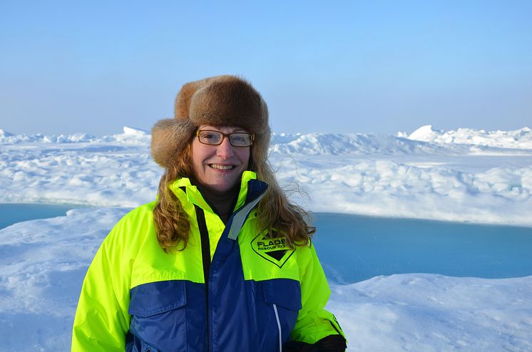Pauline Snoeijis Leijonmalm i Arktis vid en tidigare expedition. 