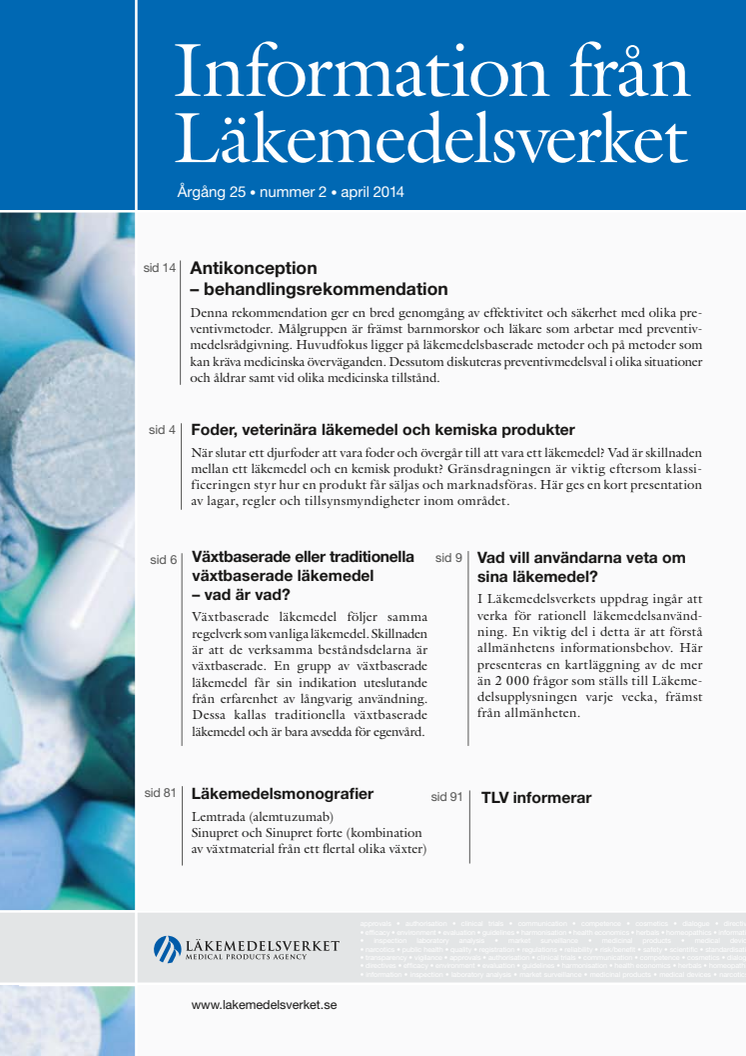 Information från Läkemedelsverket # nr 2 # 2014
