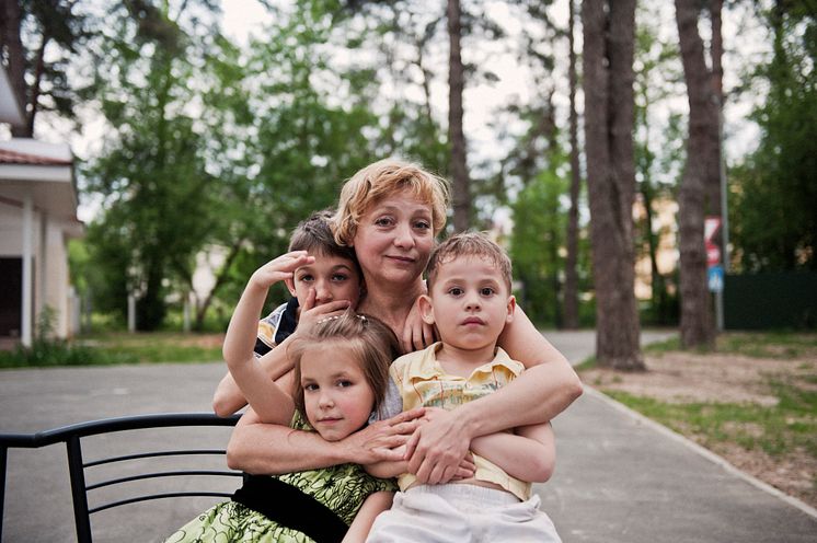 Familj i Ukraina