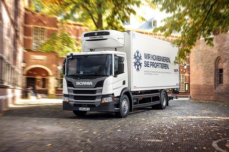 Das Scania Ready Built Kühlfahrzeug Universal ist vielseitig einsetzbar.