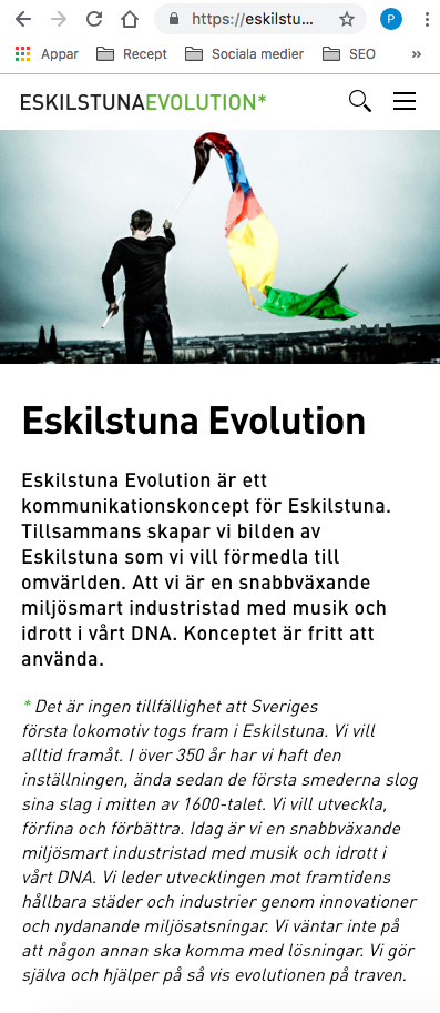 Eskilstunaevolution.se mobil