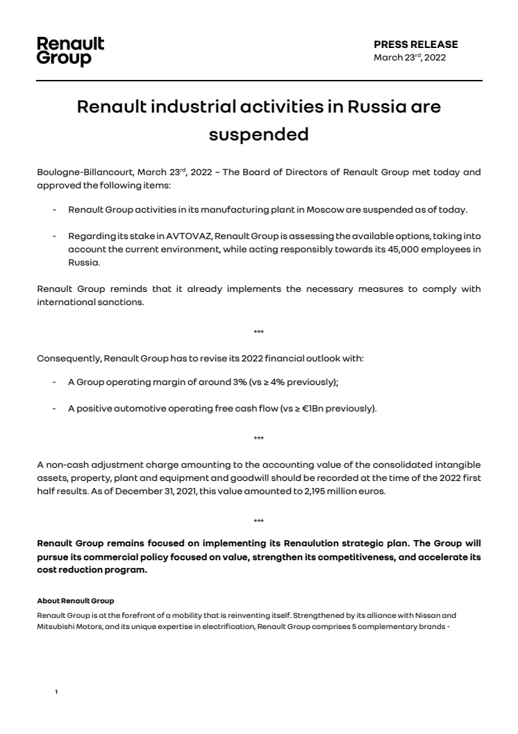 Renault industrial activities in Russia are suspended.pdf