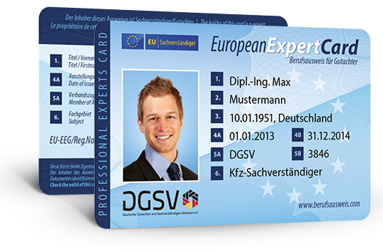 EuropeanExpertCard – EU Berufsausweis für Gutachter und Sachverständige