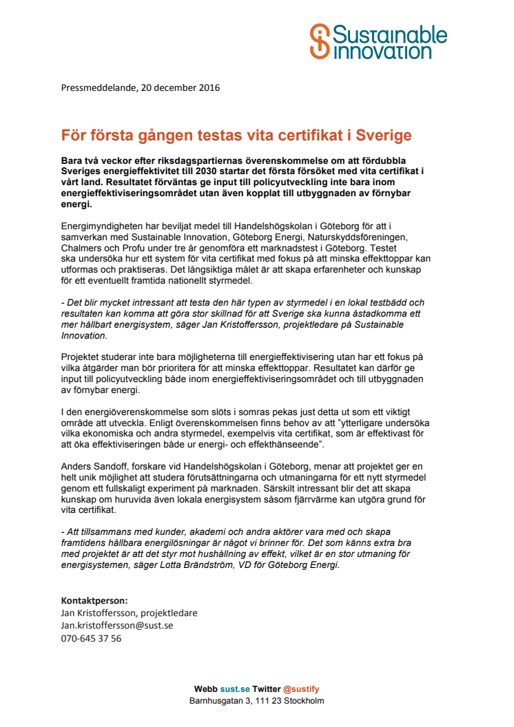 För första gången testas vita certifikat i Sverige