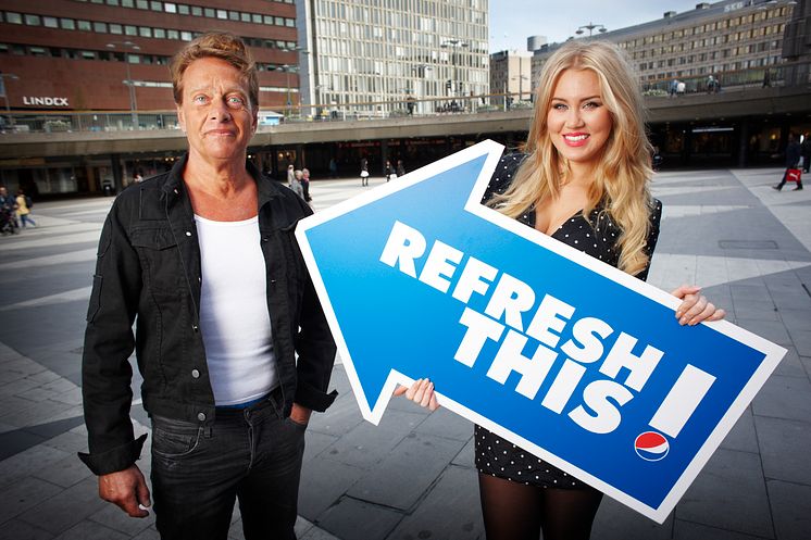 Björn Ranelid och Isabella Löwengrip i Pepsi Refresh-jury