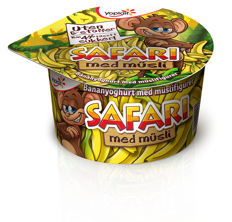 Safari müsliyoghurt med banan