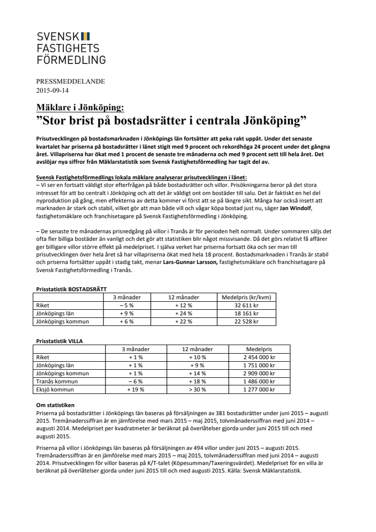 Mäklare i Jönköping: ”Stor brist på bostadsrätter i centrala Jönköping”
