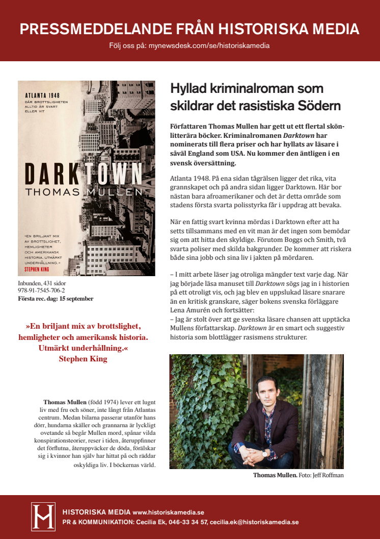 Hyllad kriminalroman som  skildrar det rasistiska Södern