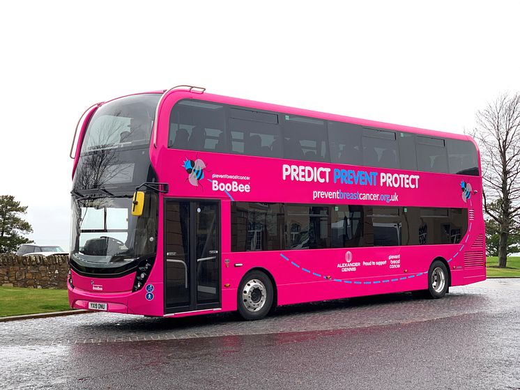 The ‘BooBee’ bus arrives in the North East to raise awareness of breast cancer
