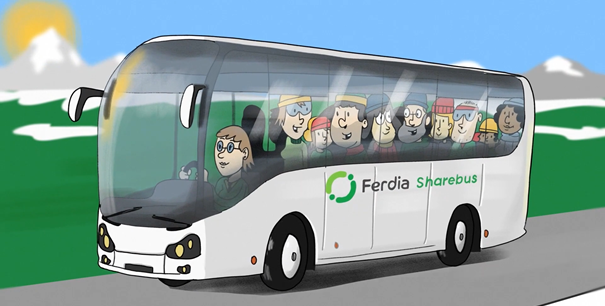 Sharebus på veien