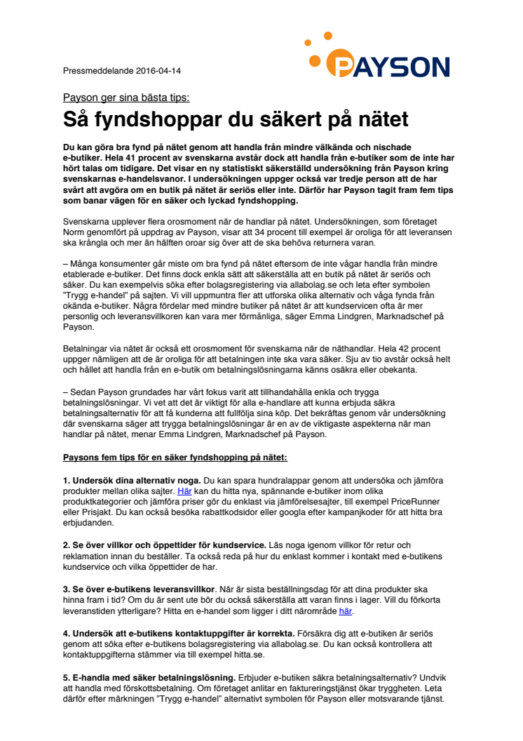 Så fyndshoppar du säkert på nätet