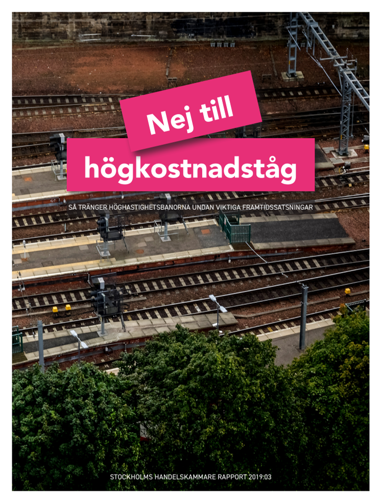 Rapport: Nej till högkostnadståg