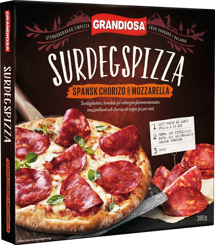 Spansk Chorizo & Mozzarella med en smakrik spansk chorizo 