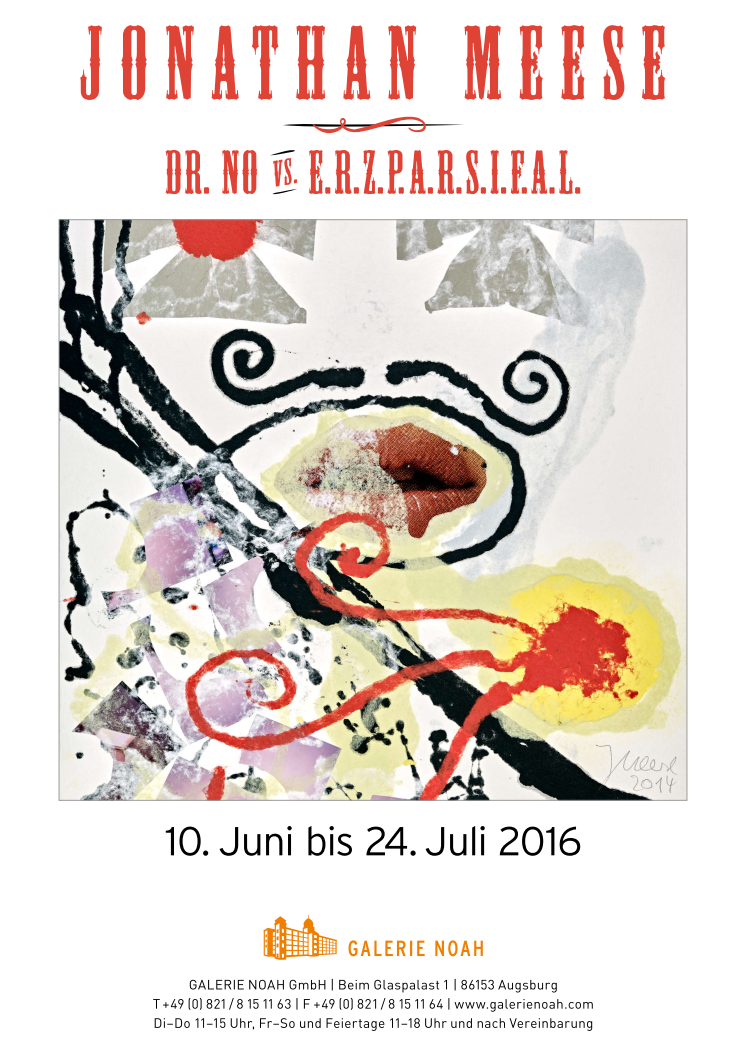 Plakat zur Ausstellung: Jonathan Meese