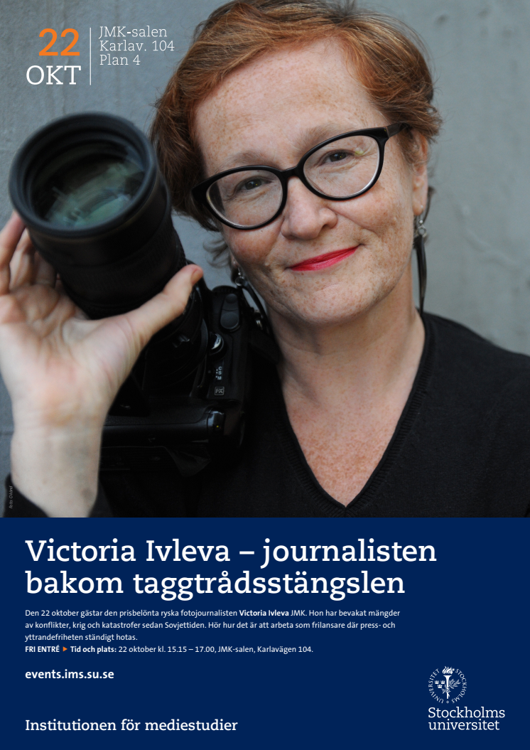 Affisch: Victoria Ivleva - journalisten bakom taggtrådsstängslen