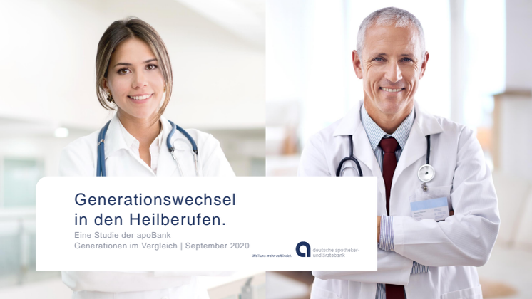 Grafiken zu apoBank-Studie "Generationswechsel Heilberufler"